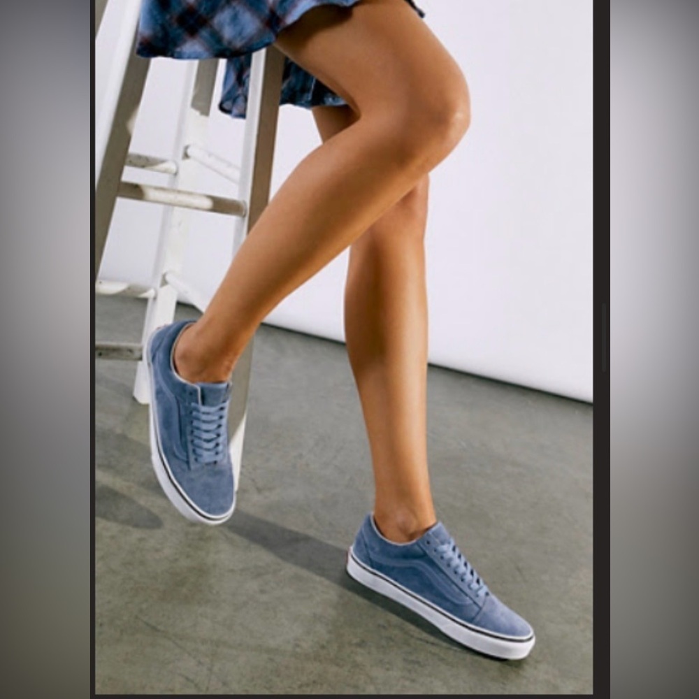 Vans Women’s Blue Suede Sneakers